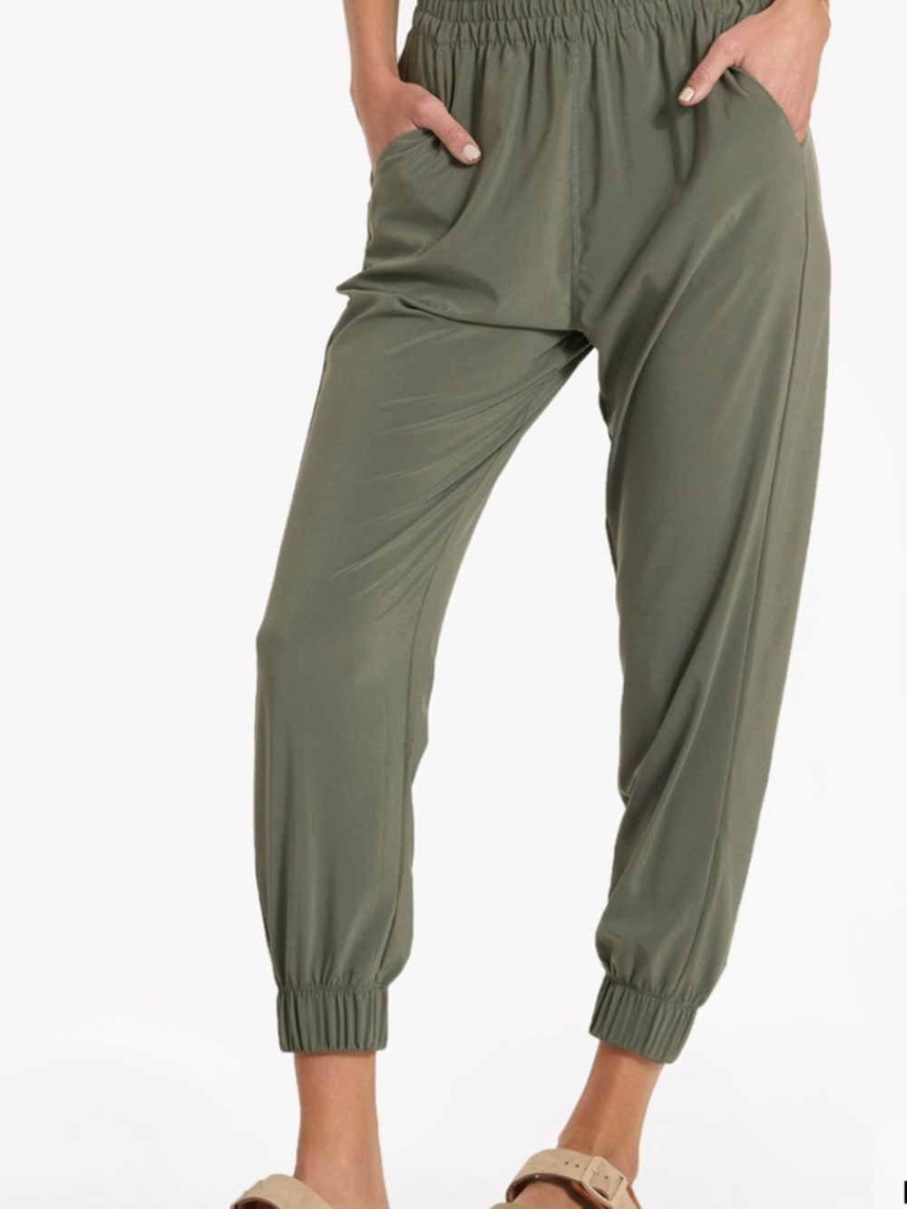 VUORI VILLA JOGGER - KHAKI GREEN - SIZE LARGE